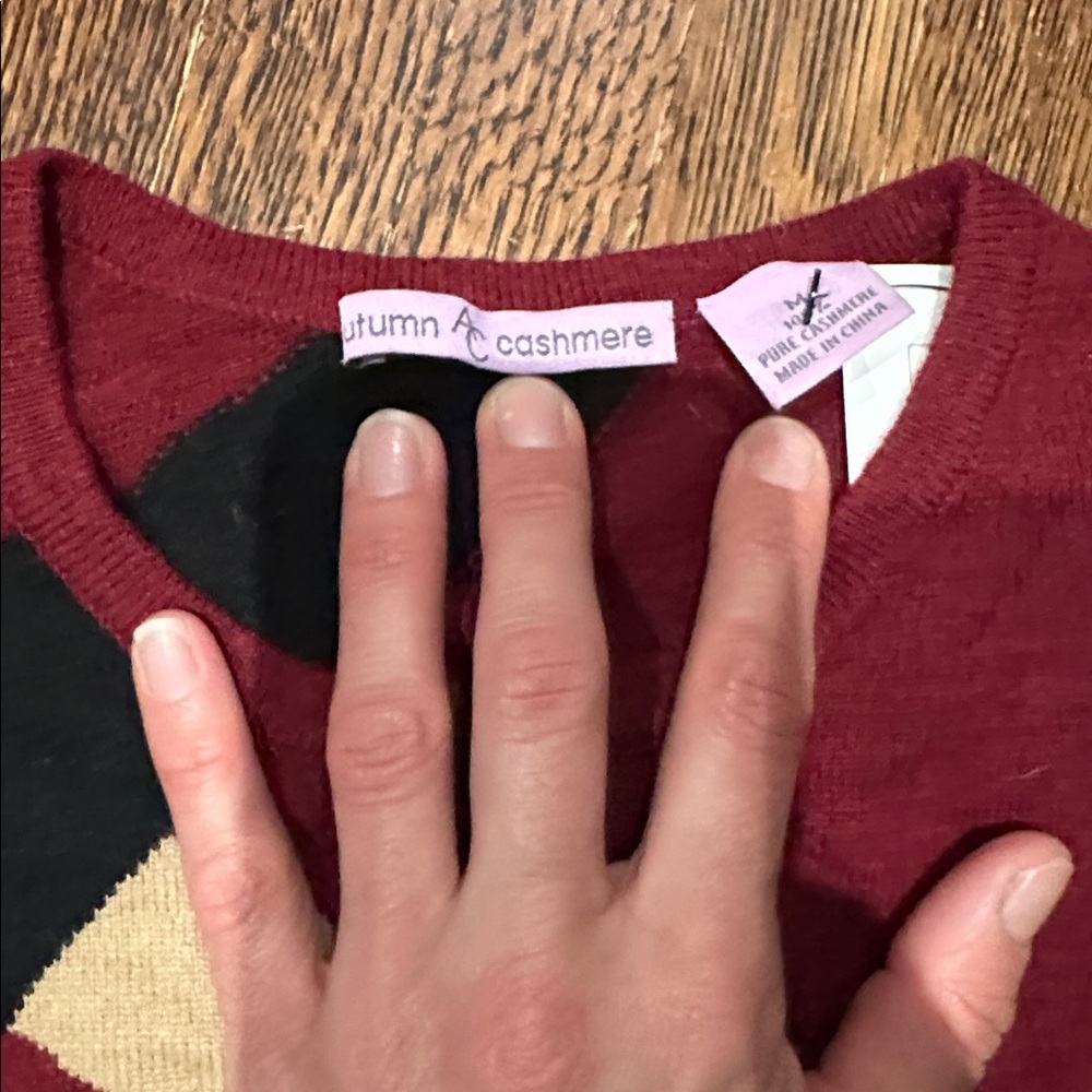 Autumn Cashmere Geometric Sweater, medium - Picture 2 of 4